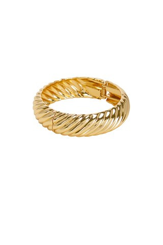 Jordan Road Allegra Bangle Bracelet in 18k Gold Plated Brass from Revolve.com | Revolve Clothing (Global)