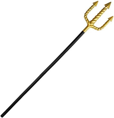 Skeleteen Gold Trident Costume Accessory - Golden Pitchfork Spear Toy Prop Weapon Staff Accessori... | Amazon (US)