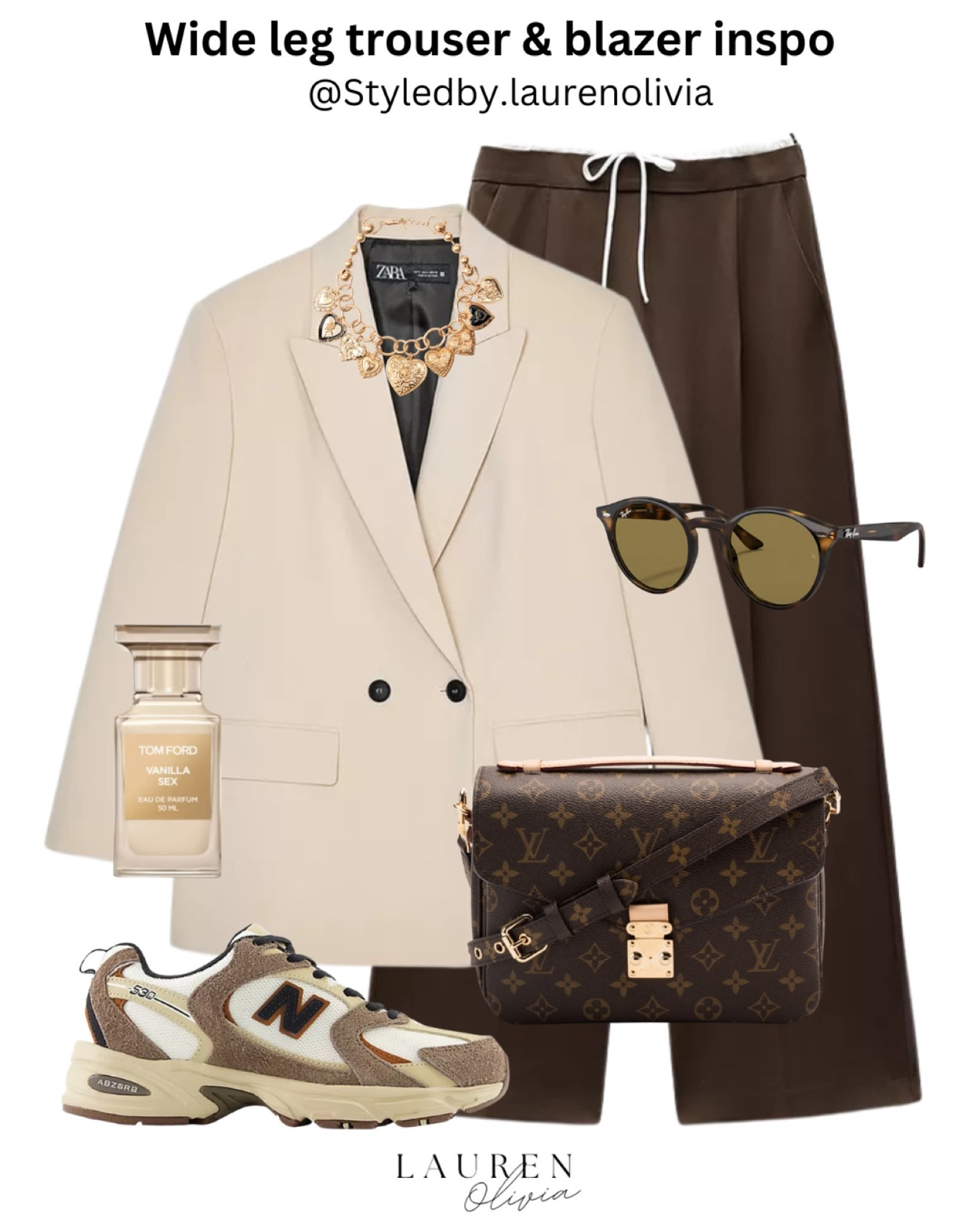 Styling these gorgeous wide leg brown trousers and cream blazer from Zara = the perfect chic outfit 🤎

#springtrends #springstyle #blazers #brownoutfits #neutraloutfit #trainers #newbalance #zara #zarawoman #outfitinspiration #widelegtrousers#LTKFashionMonth 

#LTKuk #LTKeurope