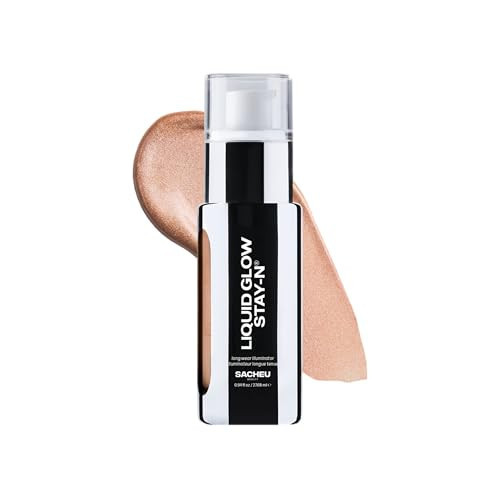 Sacheu Liquid Glow STAY-N Liquid Highlighter & Illuminator Makeup — 30ml Long Lasting Luminous Glow Lightweight Dewy Finish, Glow Getter | Amazon (US)