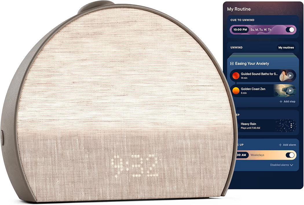 Hatch Restore 3 Sunrise Alarm Clock, Sound Machine, Smart Light (Cocoa) - White Noise, Screen-Fre... | Amazon (US)