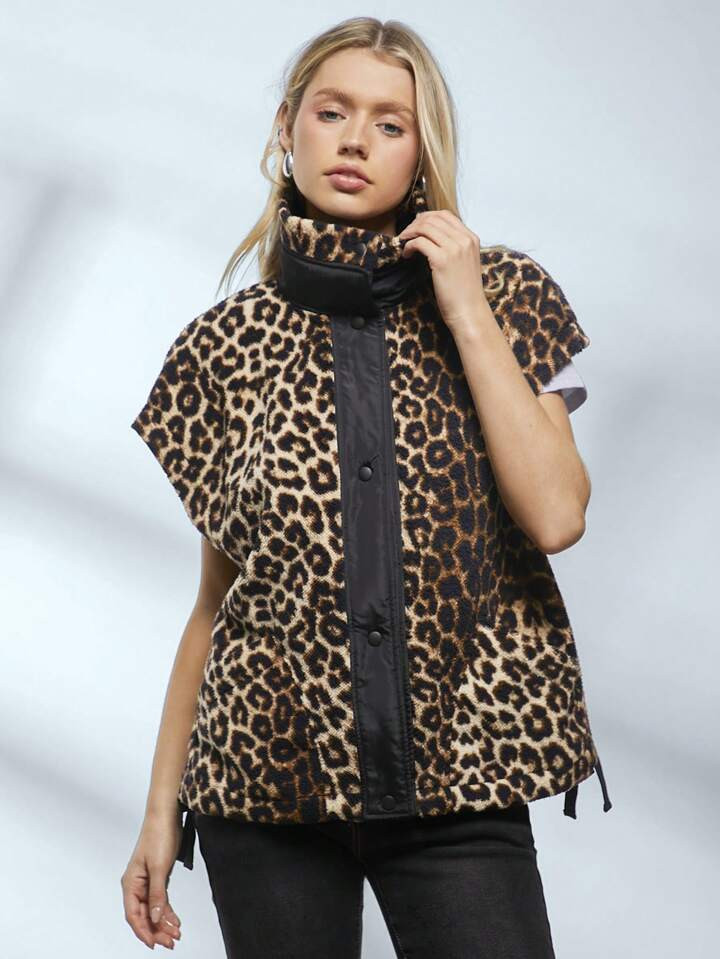 SHEIN EZwear Sleeveless Shearling Regular Jacket | SHEIN USA | SHEIN