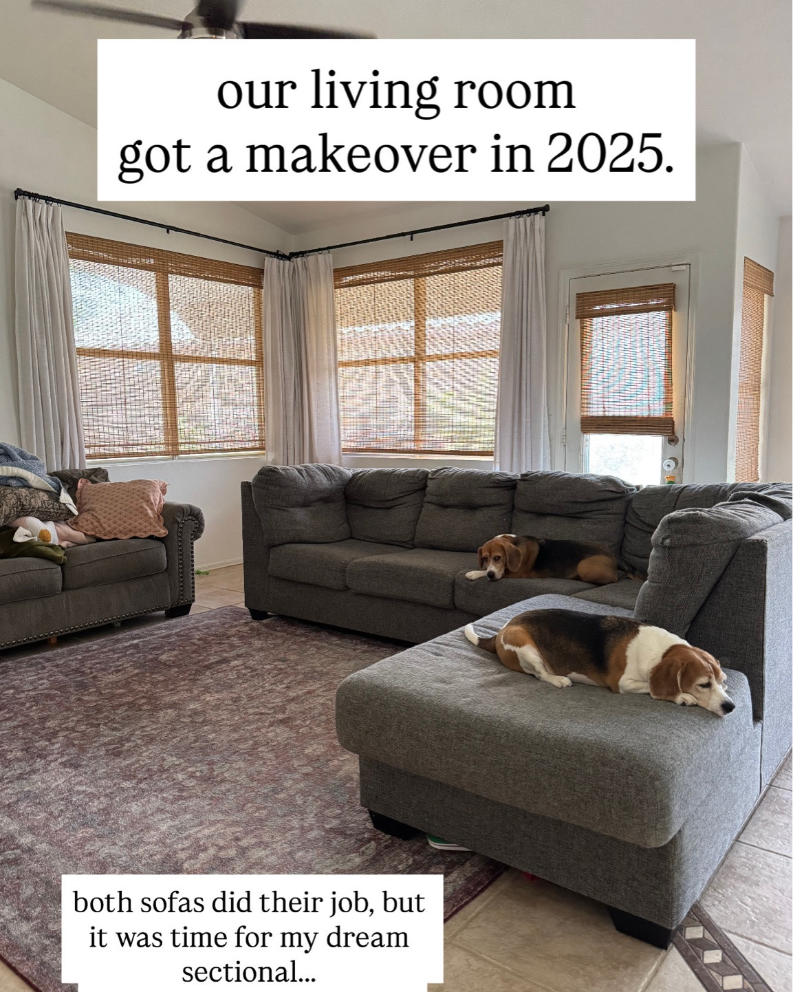living room makeover. green velvet sectional. blue area rug. green sofa. colorful sofas.

#LTKHome #LTKSaleAlert #LTKdayinmylife