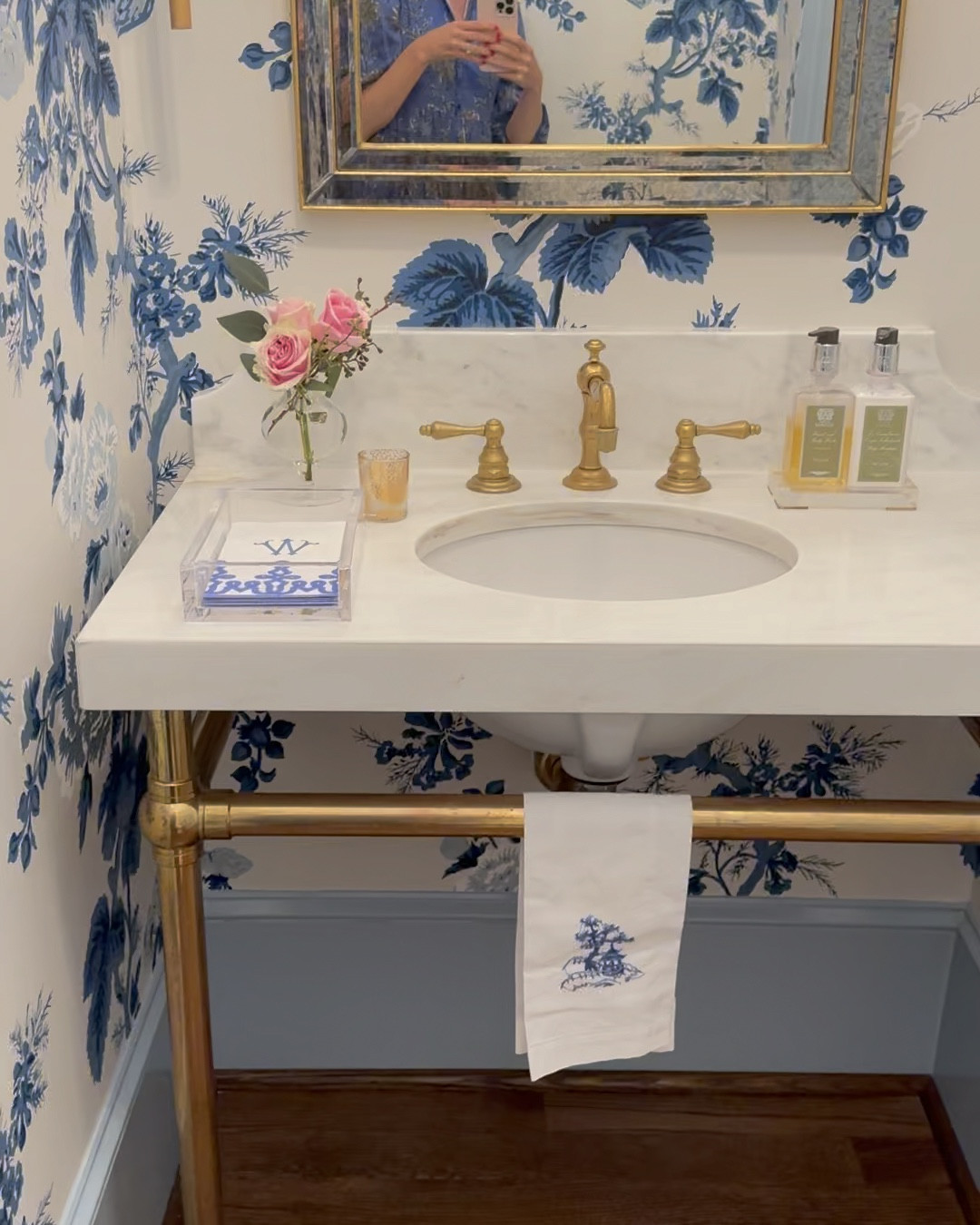 Visual Comfort sconces currently 20% off during the Black Friday sale! The powder room of this Raleigh new build that I toured earlier last year had family-friendly style and so much attention to detail. 

You can find more of this home on my blog at www.gardenandgracedesig.com

#LTKHome #LTKSaleAlert #LTKCyberWeek