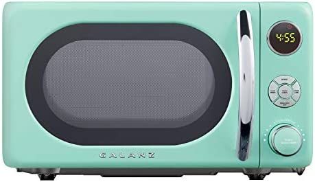 Galanz GLCMKA07GNR-07 Retro Microwave Oven, LED Lighting, Pull Handle Design, Child Lock, Surf Gr... | Amazon (US)