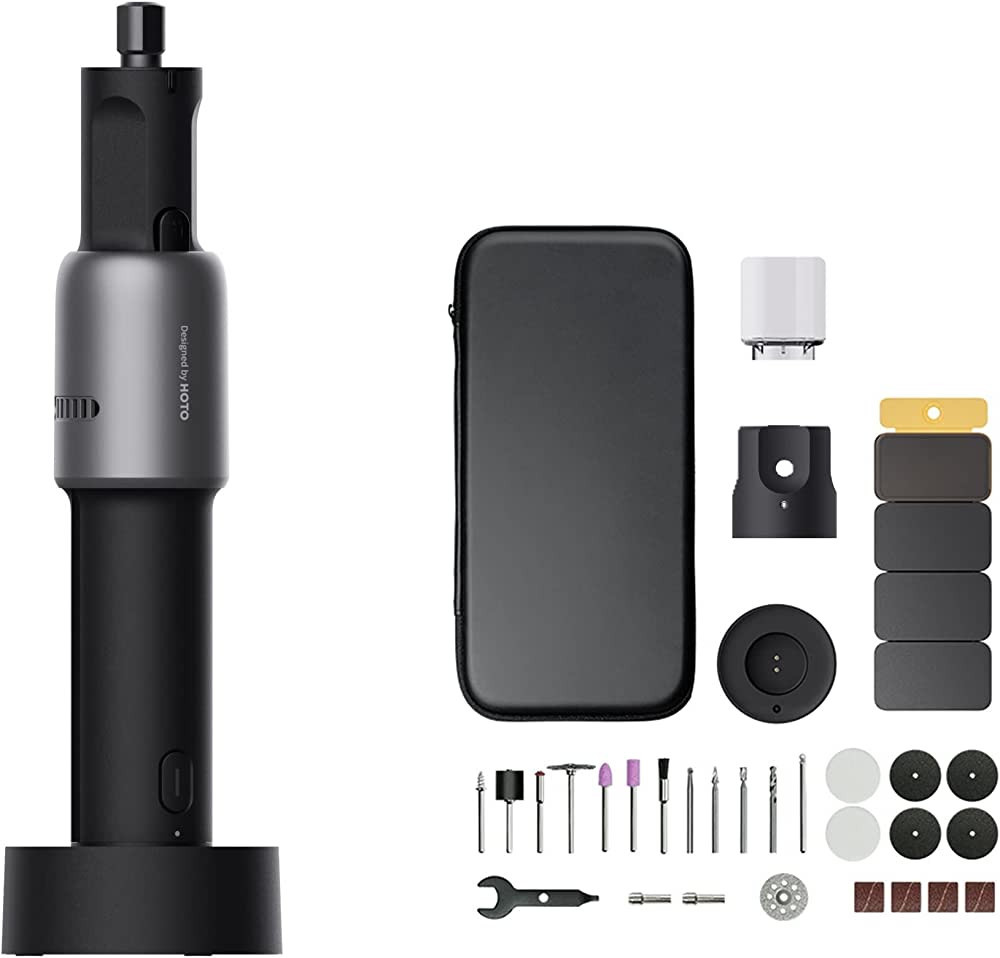 HOTO 35 In 1 Cordless Rotary Tool Kit, Minimalist & Lightweight, Mechanical Knob, Type-C Charging... | Amazon (US)