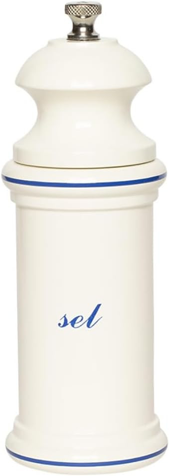 Fletchers' Mill Provencal Salt Mill, White with Blue "Sel" - 6 inch | Amazon (US)