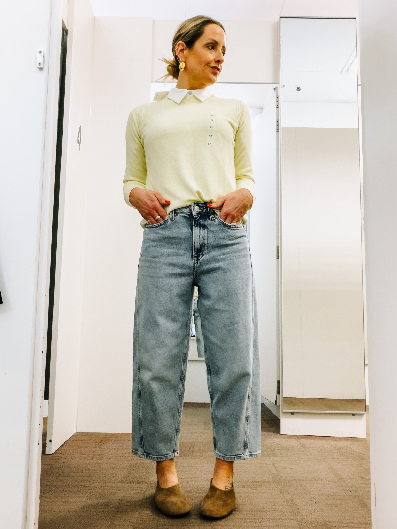 Marks & Spencer | Spring | Barrel Jeans | Layering | High Street 

#LTKuk #LTKwinter #LTKjeans