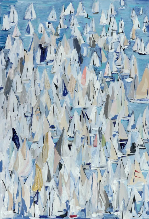 Regatta, Signed Print of Original Acrylic Painting, by Kim Hovell | Etsy (US)