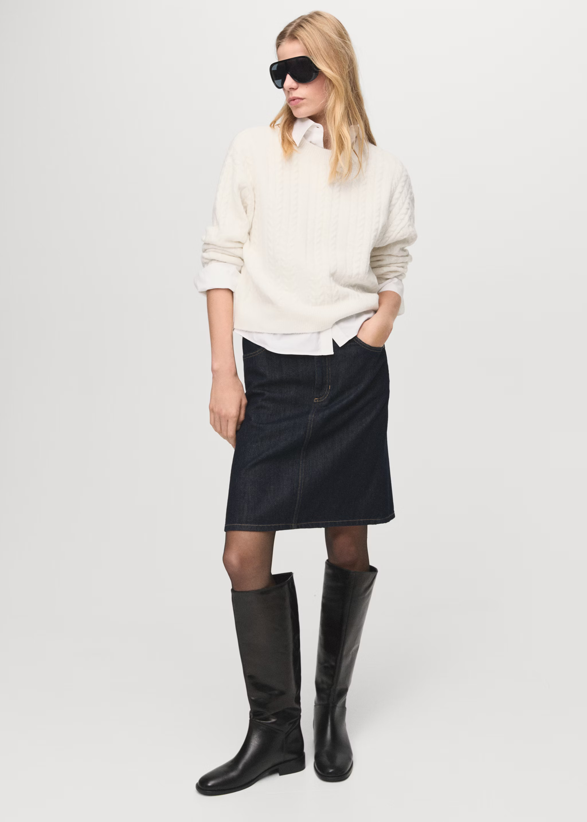 Braided knitted sweater | Mango (US/MX/AU)