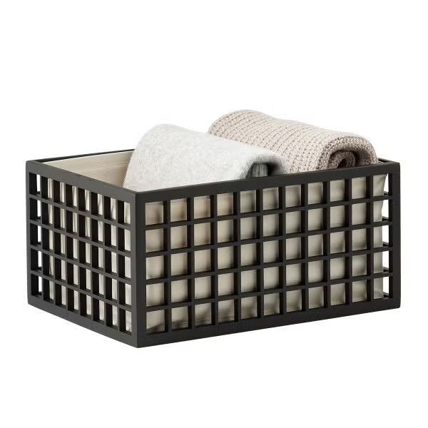 The Container Store Shoji Bamboo Bin With Liner | The Container Store