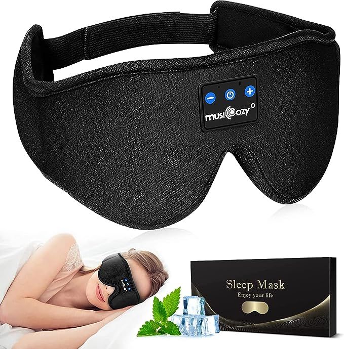 MUSICOZY Sleep Headphones Bluetooth Headband Sleeping Headphones Sleep Mask, Wireless Sleep Mask ... | Amazon (US)