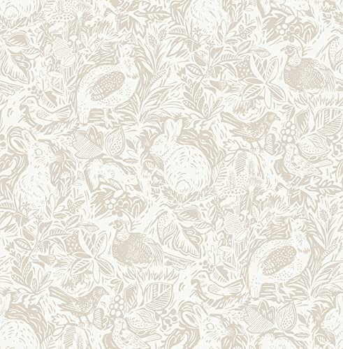 NuWallpaper Cream Terrene Peel & Stick Wallpaper | Amazon (US)