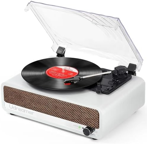 Vinyl Record Player with Upgraded Speakers Bluetooth Turntable Support USB AUX-in Headphone RCA L... | Amazon (US)
