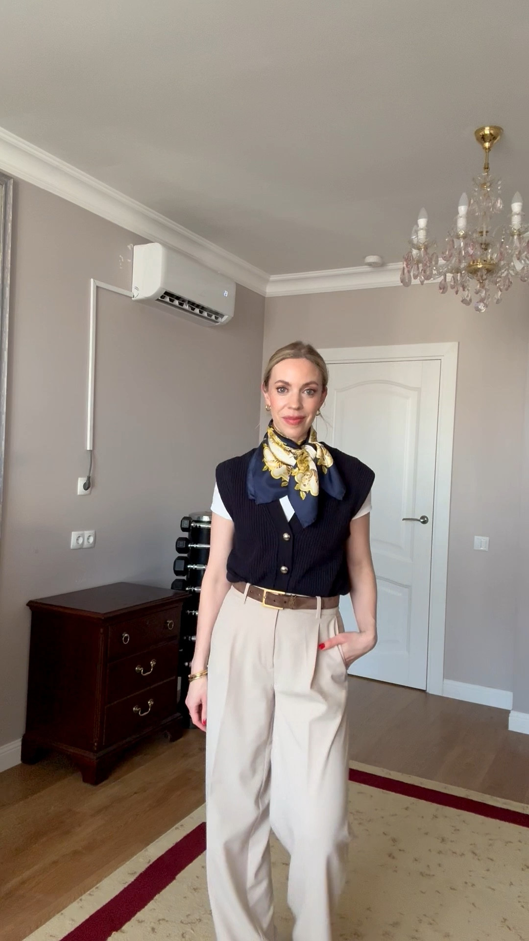 Spring business casual, workwear look, silk scarf outfit, suede YSL belt, style over 40

#LTKOver40 #LTKSeasonal #LTKWorkwear