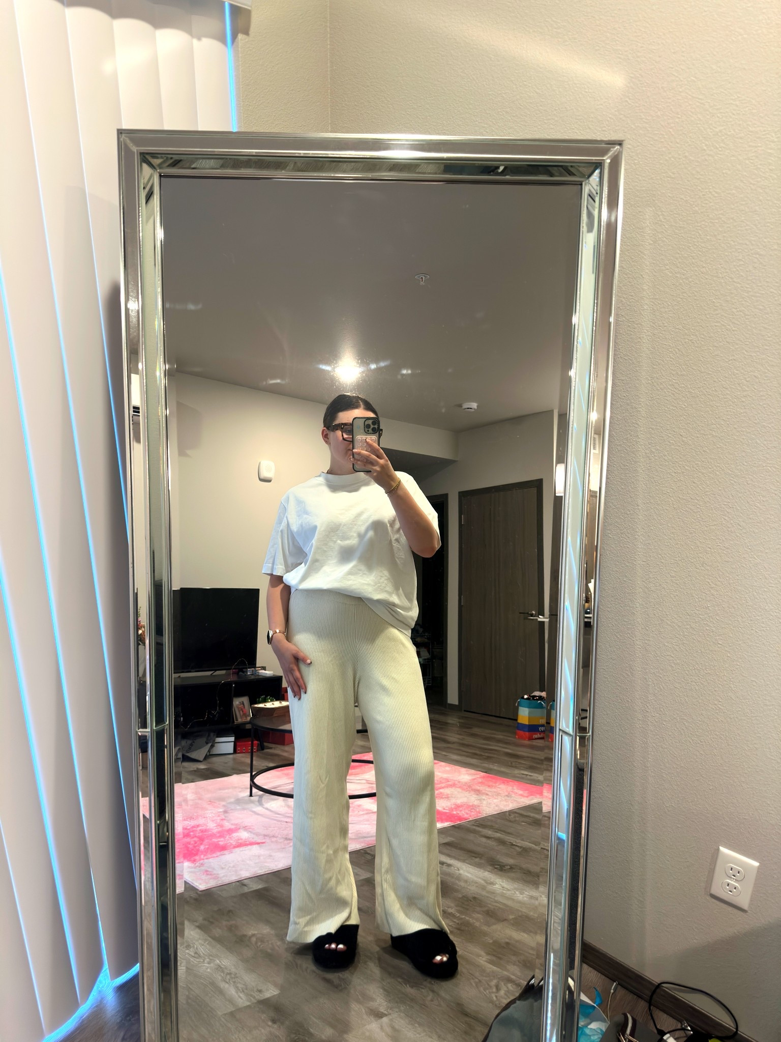 Cozy and casual work from home outfit! I love these pants in particular they are so great for everyday!

Wearing a mens L tee and size LL pants

#LTKSeasonal #LTKFindsUnder100 #LTKStyleTip