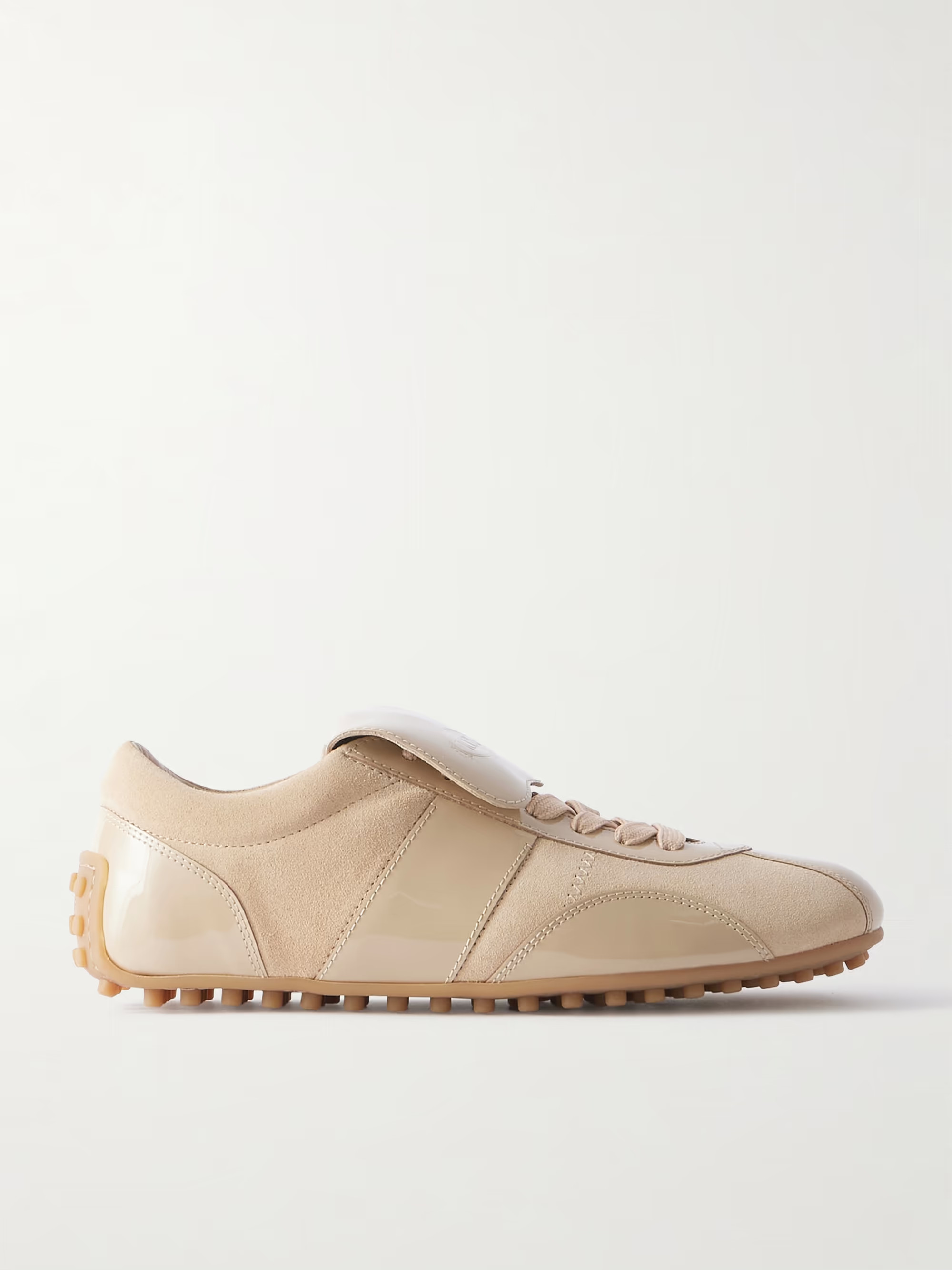 T-Marathon patent-leather and suede sneakers | NET-A-PORTER APAC