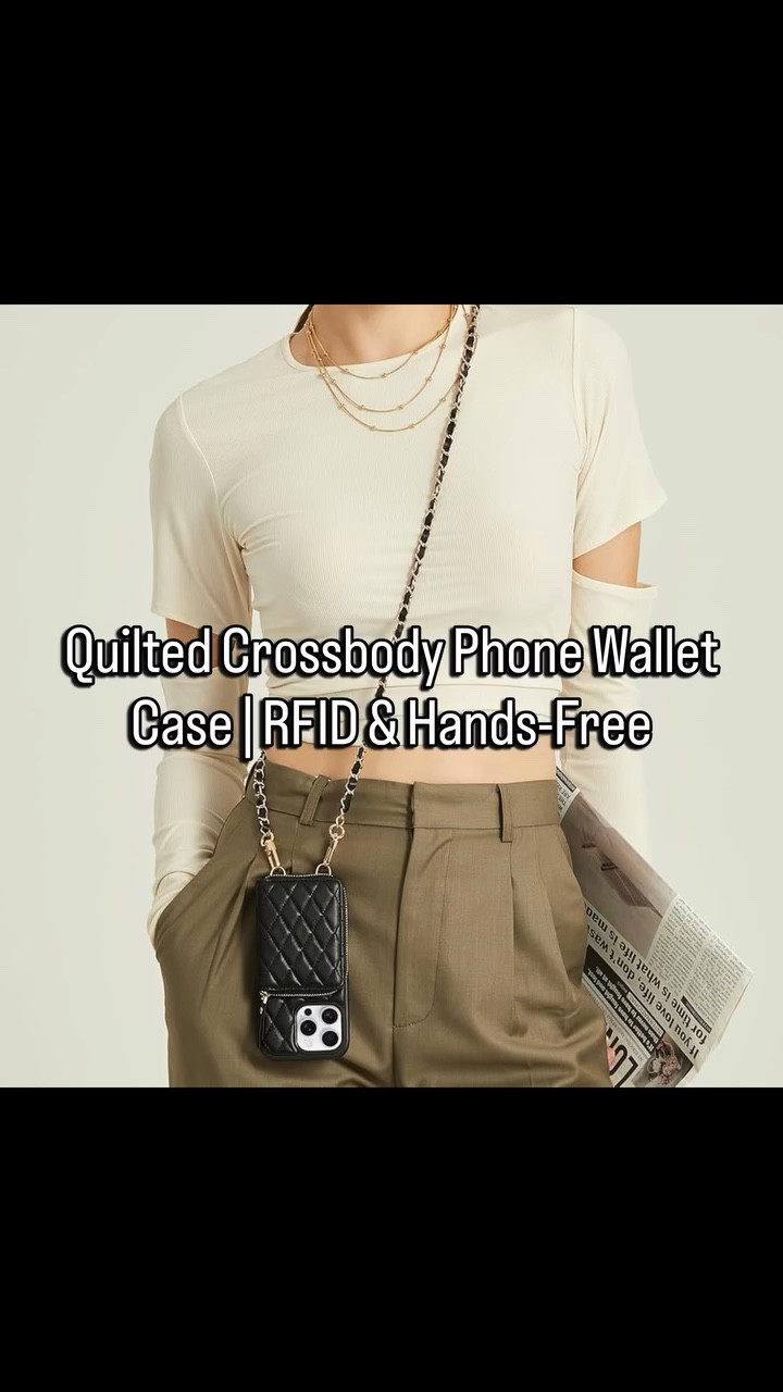 Always losing your phone or digging for your wallet? This quilted crossbody phone wallet case keeps your iPhone, cards, and cash in one chic, hands-free place.  The RFID-blocking zip wallet protects your credit cards and ID while the raised edges add extra camera and screen protection for everyday drops.  Wear it as a crossbody or wristlet with the chain strap for errands, travel, concerts, and mom life when you need to be totally hands-free. If you love an elevated Chanel-inspired look without the designer price tag, this is your new everyday carry.  Tap the LTK ⬆️ link in my bio to shop this exact case, check your iPhone size, and save this Reel so you don’t forget later. #rfidblocking #affordableluxuryfinds #style #fashion #luxeezette

#LTKmomlife #LTKActive #LTKootd