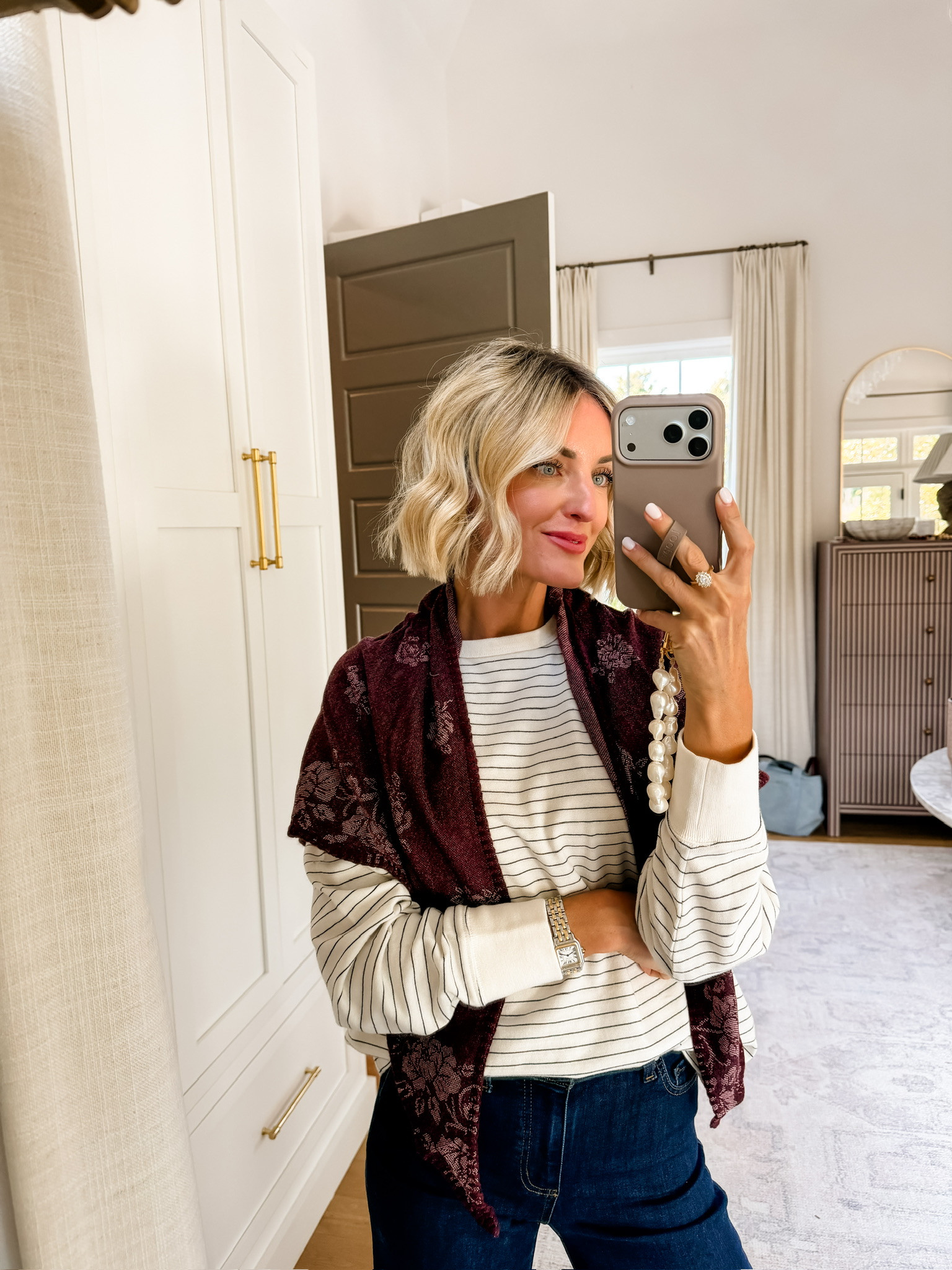 Target has so many good staples for fall, including this striped long sleeve tee! A basic that will be a super versatile piece in your closet! Wearing S

Loverly Grey, Target, striped t-shirt, long sleeve tee, scarf styling, fall outfit, affordable finds, fall staples 

 #LTKootd #LTKSeasonal