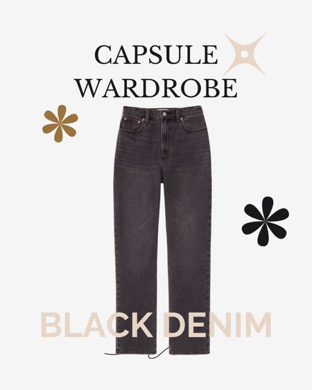 Winter capsule wardrobe // winter outfit ideas // core capsule // black denim // mom fits 

#LTKSeasonal #LTKfindsunder50