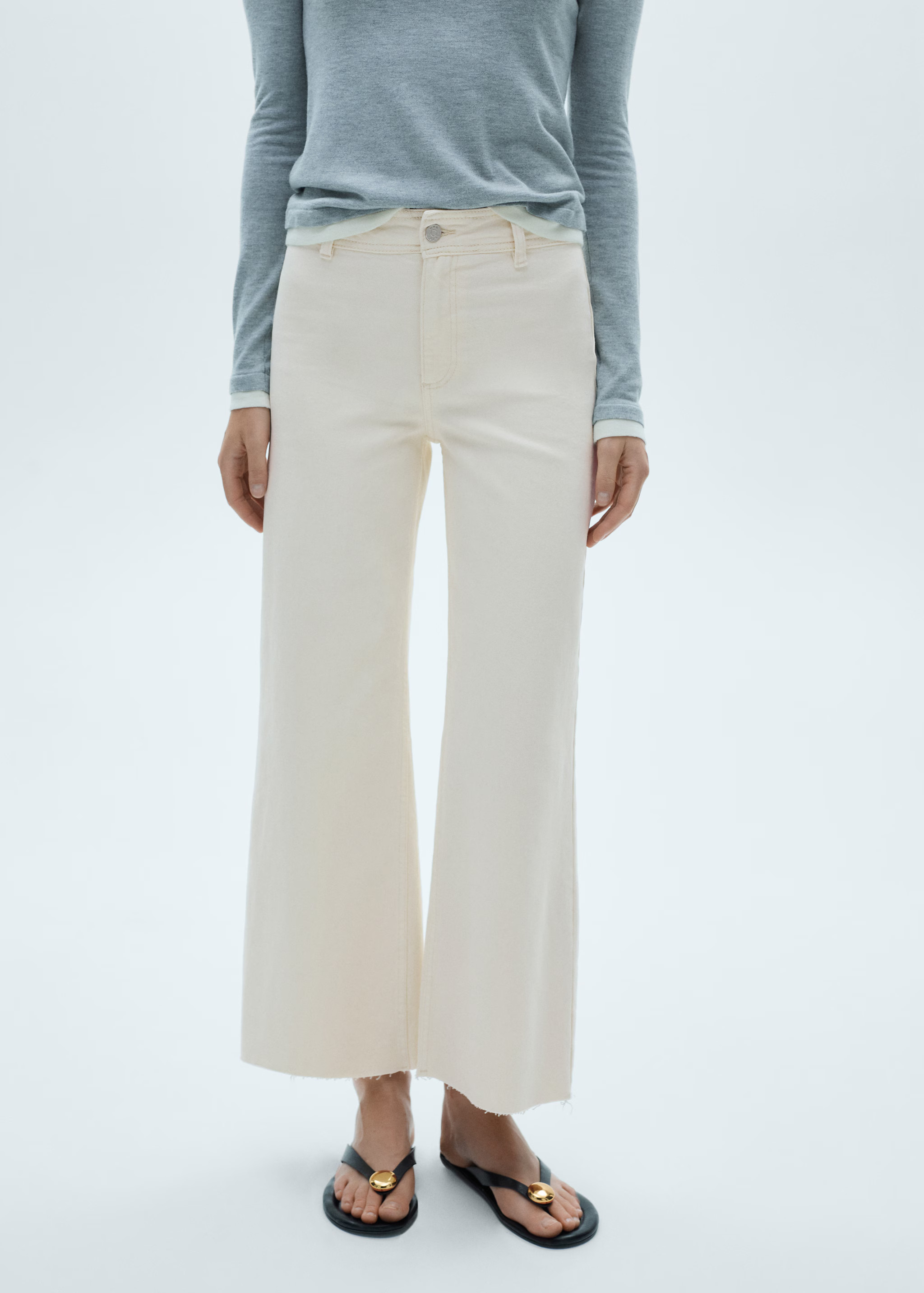 Catherin culotte high-rise jeans | MANGO (US)