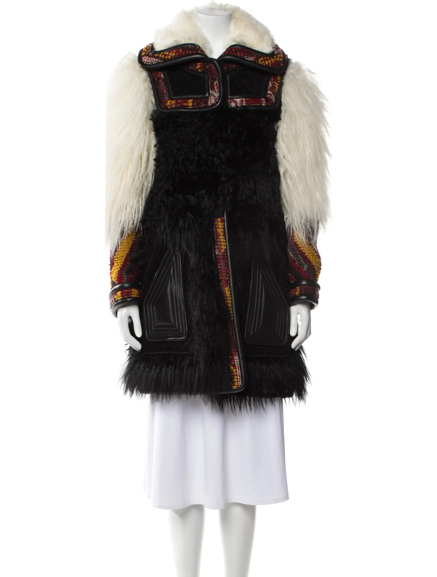 Shearling Printed Fur Coat | The RealReal