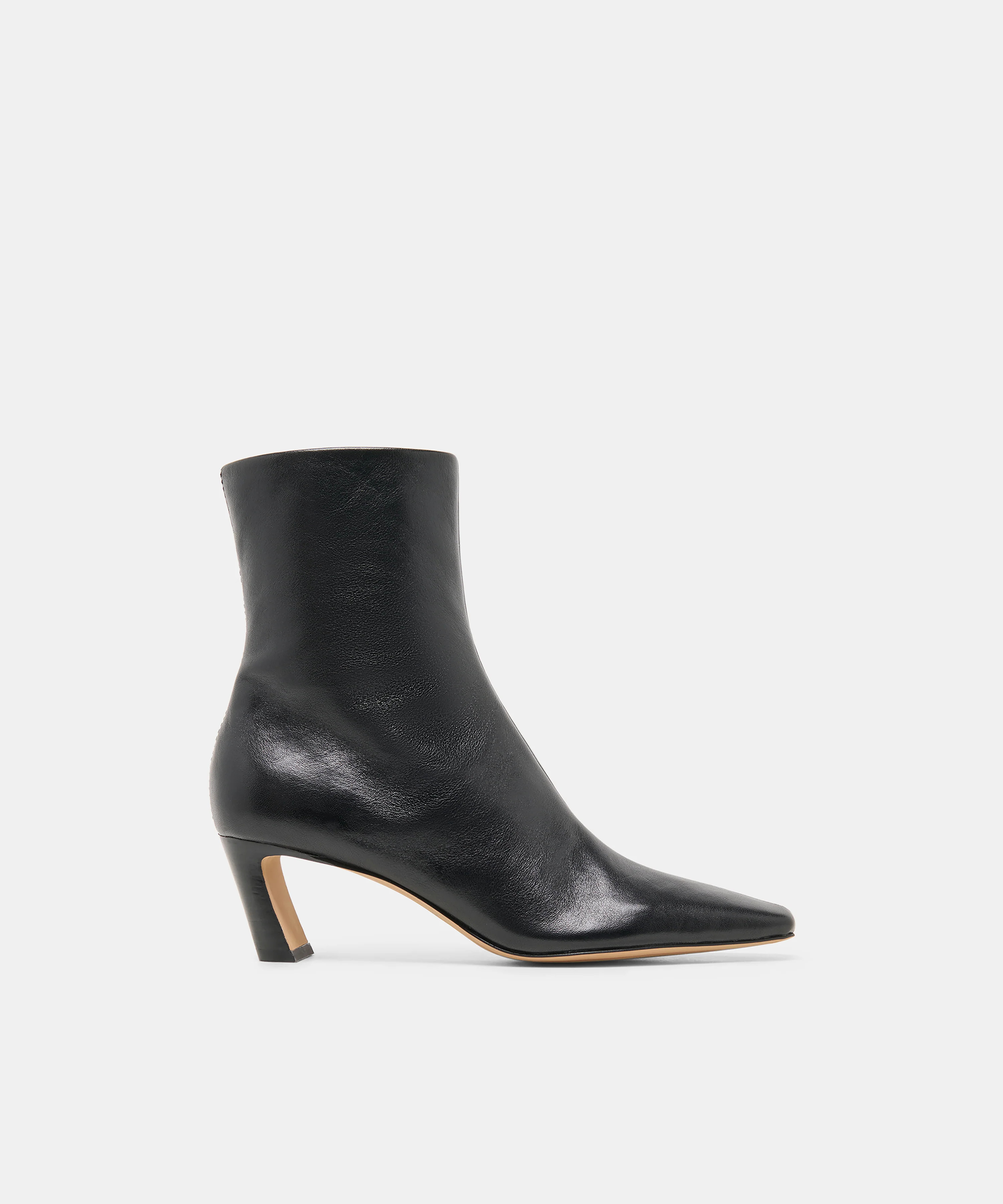 NESLY Black Leather Ankle Booties | Dolce Vita | DolceVita.com