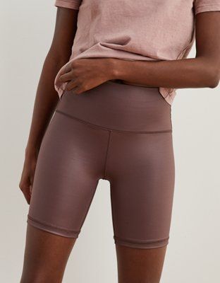 Aerie Play Shine High Waisted Bike Short | American Eagle Outfitters (US & CA)