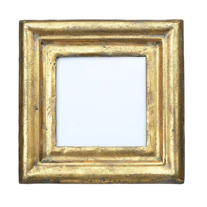 3.5" x 3.5" Square Picture Single Frame Antique Gold - 3R Studios | Target
