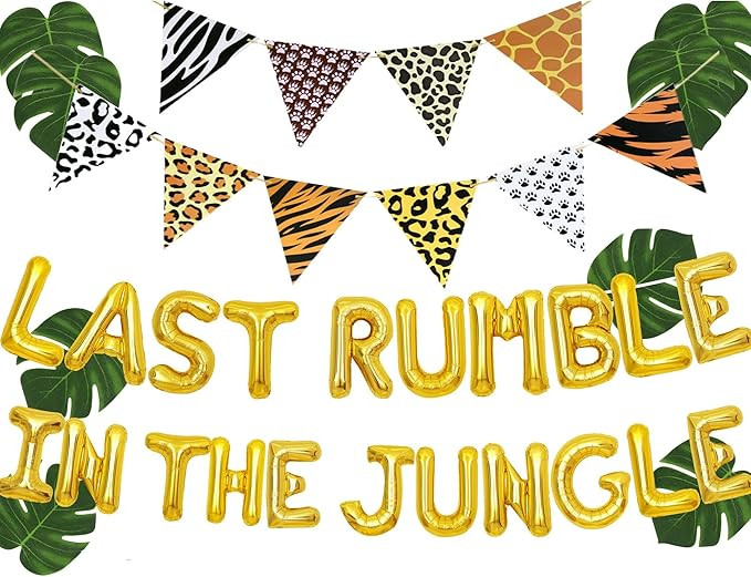 JeVenis Last Rumble In The Jungle Bachelorette Party Decorations Jungle Safari Bachelorette Decor... | Amazon (US)