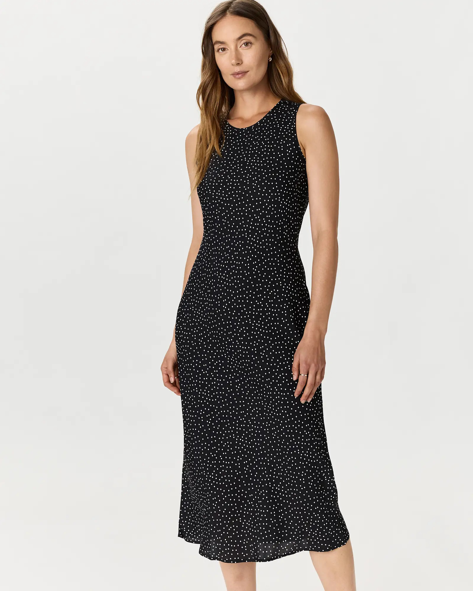 Washable Stretch Silk Tank Midi Dress | Quince