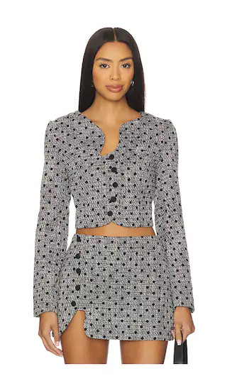 Puzzle Jacket in Black White | Revolve Clothing (Global)