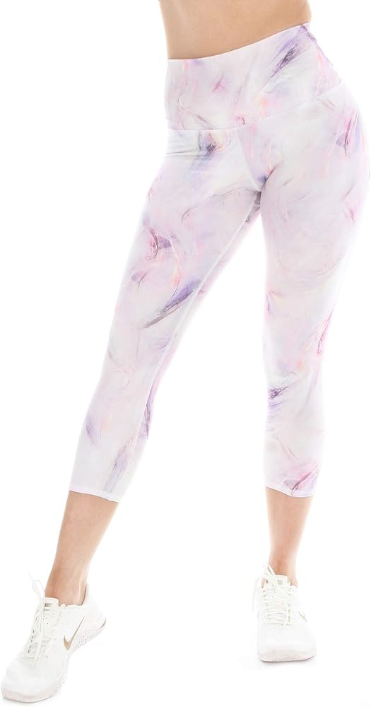 Capri Leggings for Women - Non See Through Soft Athletic Yoga Pants for Workout | Amazon (US)