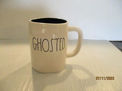 Rae Dunn “Ghosted” Halloween Double Sided Coffee Mug w/ ghost. Black inside ? | eBay US