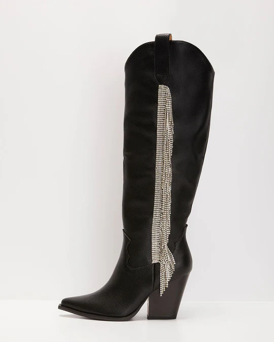Bellatrix Rhinestone Fringe Western Boots | VICI