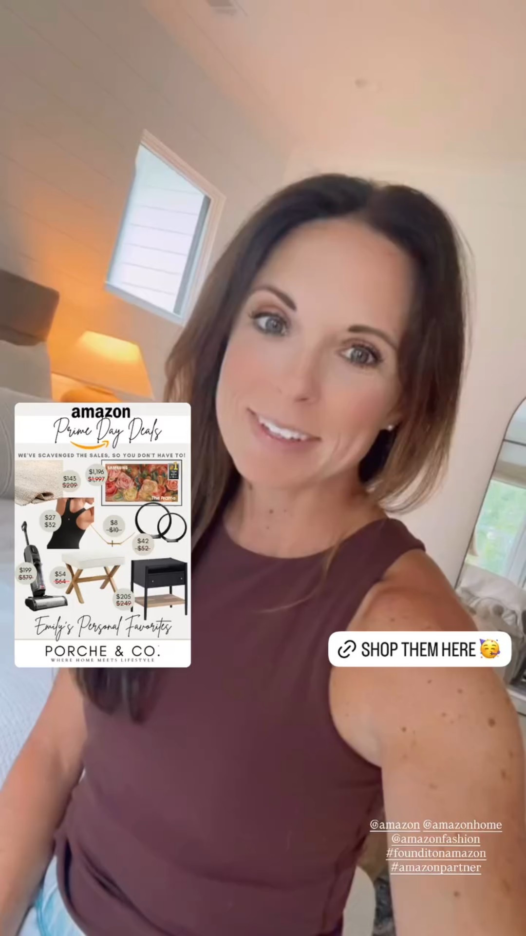 My Amazon Prime Day picks are HERE and these are tried-and-true favorites around my home and in my daily life! 🙌🏼 From home finds to closet staples, I rounded up major deals you won’t want to miss:

✔️ Our favorite neutral woven rug that adds warmth to any room and is perfect for layering 
✔️ The Samsung Frame TV—art AND entertainment in one…a must have for any living or family room
✔️ The cult-favorite workout tank with a built in bra  (looks just like Lulu!)
✔️ My go-to gold sideways cross necklace—such a sweet touch 💛 and only $8
✔️ Modern black metal circular decor pieces that elevate any shelf or table styling
✔️ The BISSELL CrossWave vacuum that saves my floors and my sanity
✔️ This wood + linen ottoman—cute for extra seating or the foot of a bed or beside a console for balance 
✔️ My guest room black nightstand with drawer storage—a sleek and functional fave!

Whether you’re refreshing a room or upgrading your daily routine, these Prime Day deals are IT 👏🏼 Everything is linked right here for easy shopping!

@amazon #amazonpartner #founditonamazon #porcheandco

#LTKSaleAlert #LTKHome #LTKStyleTip