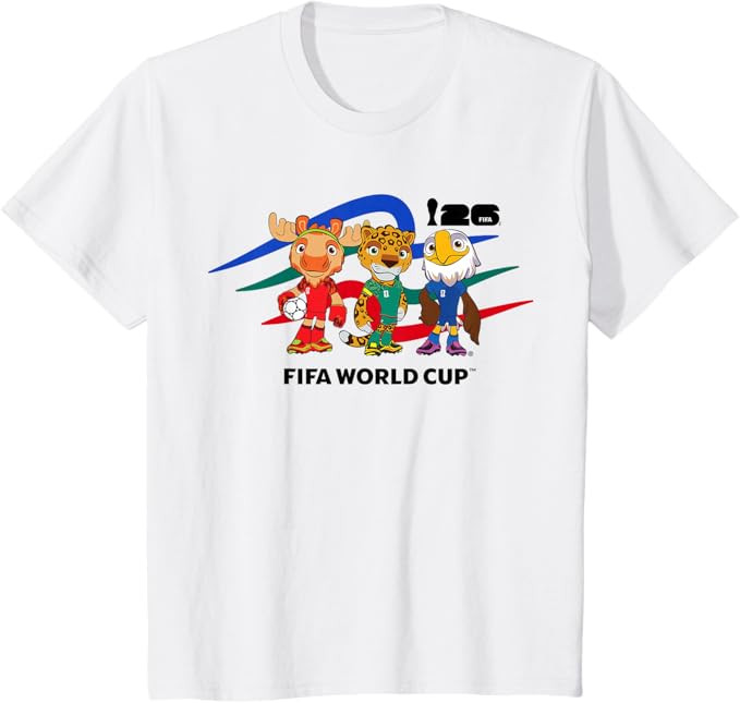 Kids FIFA World CUP26 Host Country Mascots T-Shirt | Amazon (US)