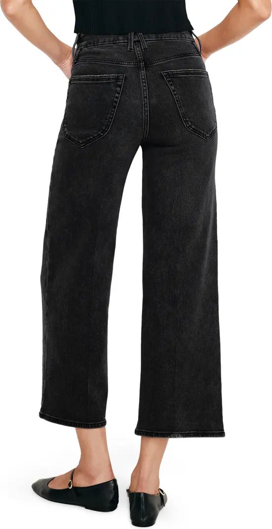 Good American Good Waist High Waist Crop Palazzo Jeans | Nordstrom | Nordstrom