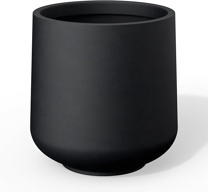 Kante 15.3" Dia Round Concrete Planter, Outdoor Indoor Large Plant Pots Containers with Drainage ... | Amazon (US)