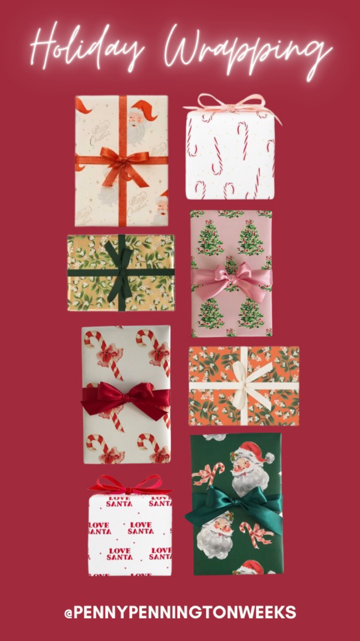 After you’re shopping is done, it’s time to wrap the gifts. I love to mix a few coordinating patterns. Happy wrapping.

#LTKHoliday #LTKhome #LTKSeasonal