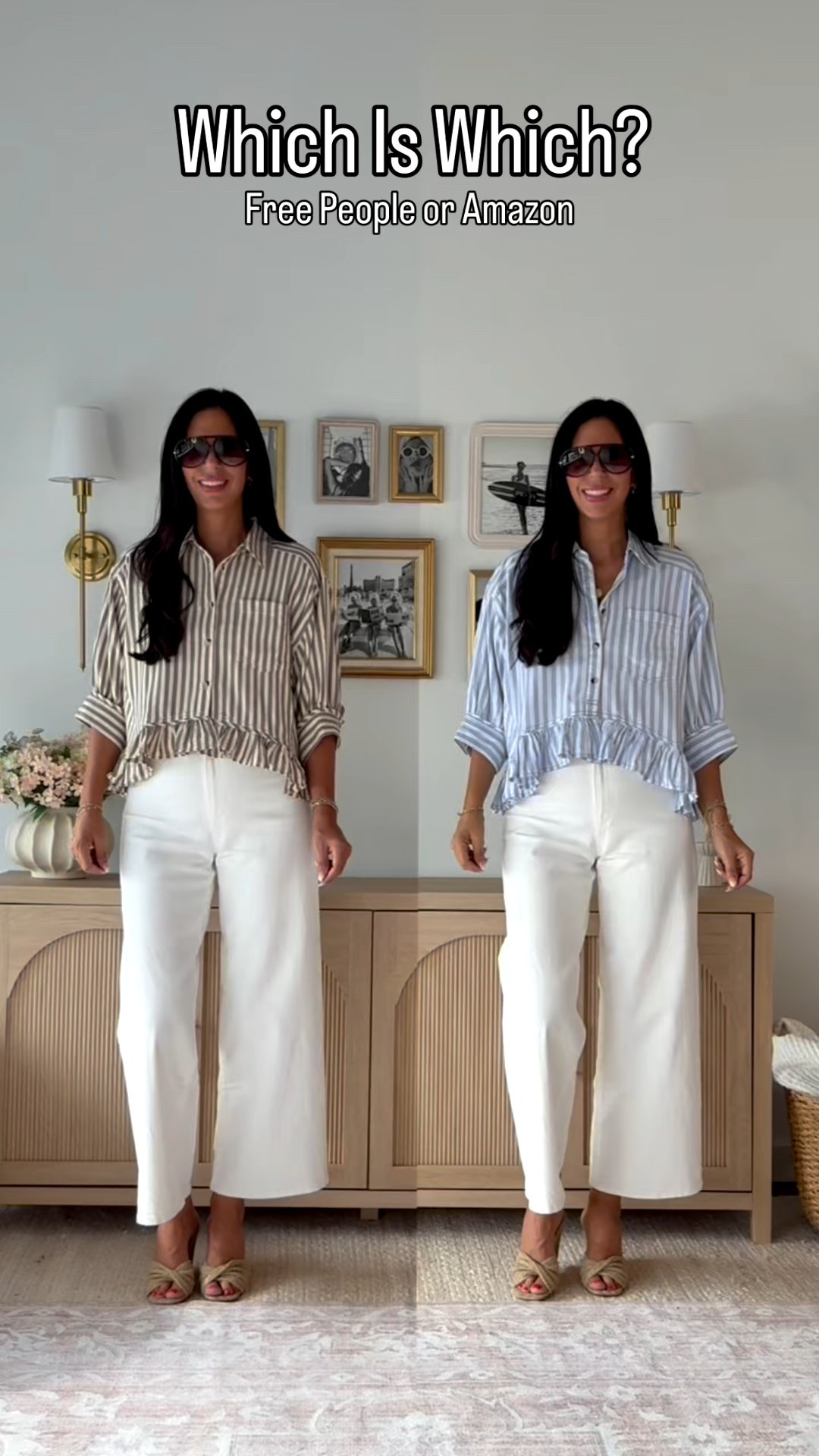 Left - Amazon and a medium 
Right is Free people and a small 
Target denim is a 10/10 

The quality is nearly identical!  The price difference is is $23 versus $128 

#LTKU #LTKOver40 #LTKSaleAlert