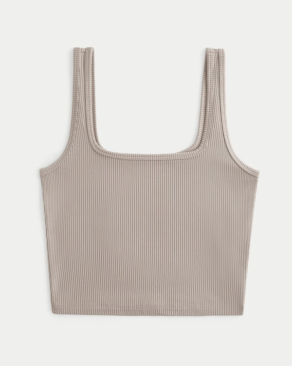 Ribbed Seamless Fabric Tank | Hollister (US)