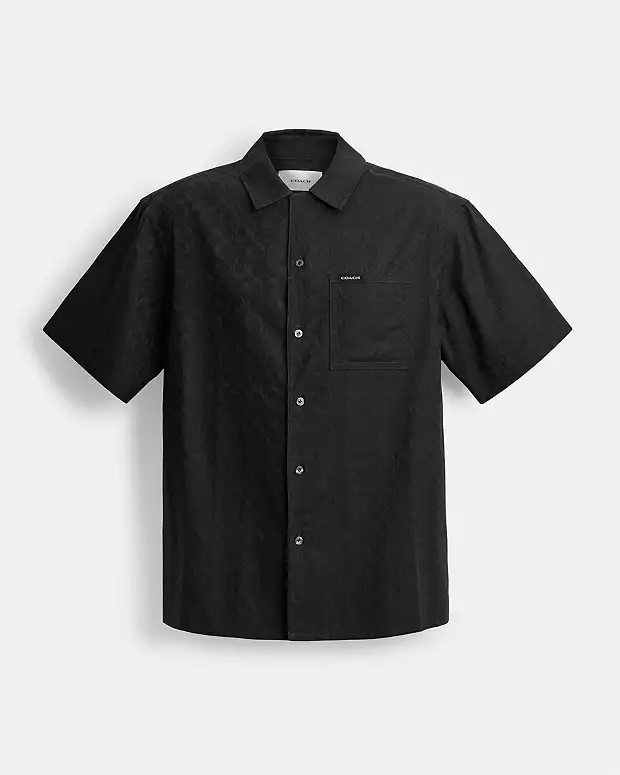 Signature Jacquard Camp Shirt | Coach (US)