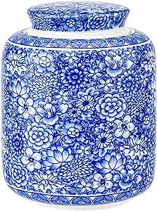 Amazon.com: Ginger Jar Decorative Jar Ancient Chinese Imperial Enamel Porcelain (Small, Blue,Whit... | Amazon (US)