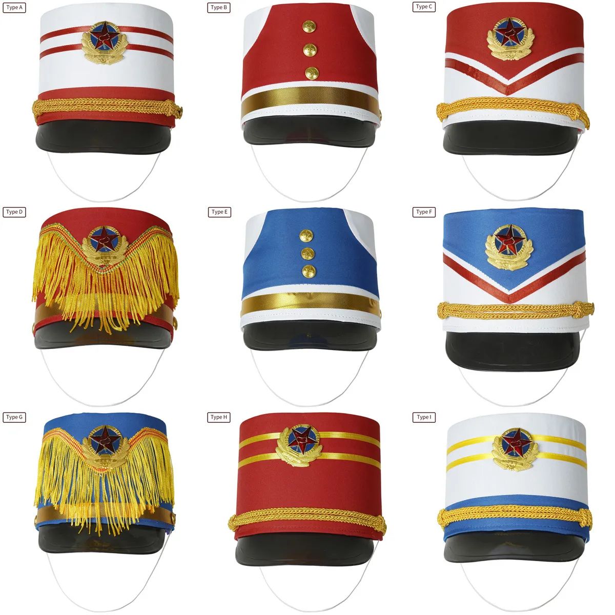 US Kids Majorette Hat Toy Soldier Hats Drum Band Hat Drummer Hats Cosplay  Hat  | eBay | eBay US