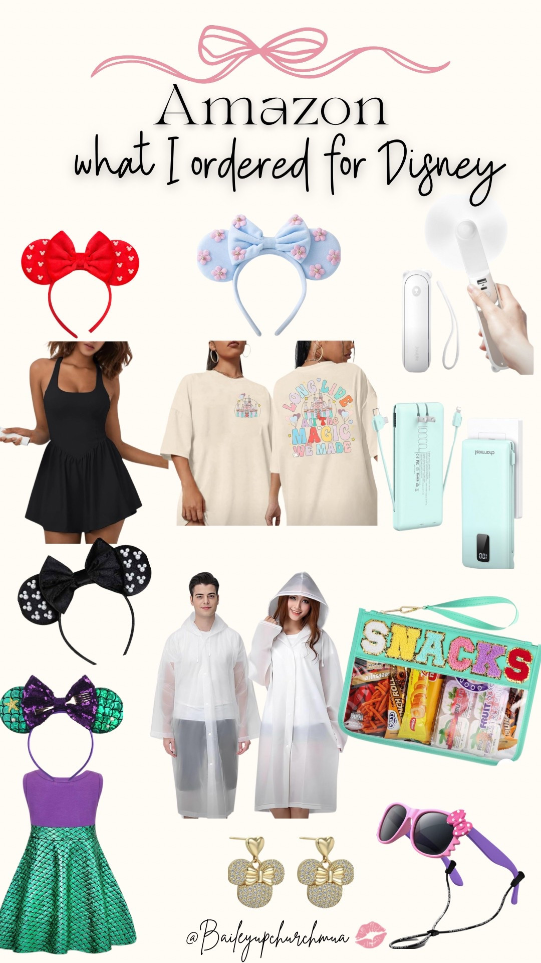Everything I ordered for our upcoming Disney World trip! Amazon has some of the best deals on Ears & all things Disney! 

#LTKStyleTip #LTKBeauty #LTKSeasonal