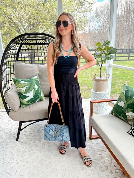 Happy St. Patrick’s Day!! ☘️ Wore this new fun tank (showing it better in stories) and under $30 skirt I’ve been wearing on repeat yesterday! 💁🏼‍♀️ Paired with this necklace that’s only $15 and SO cute for Spring + Summer! 🩵 Hope you all have the best Sunday!! ☀️You can shop everything via the link in my bio > Shop my Reels/IG Posts ✅

Size small top + skirt

Amazon, Abercrombie, casual outfits, weekend outfits 

#LTKsalealert #LTKstyletip #LTKfindsunder100
