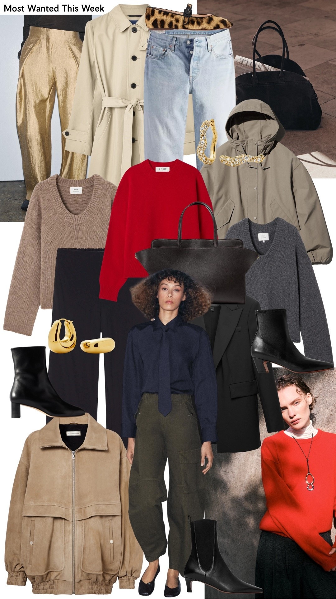 Most Wanted This Week

Winter | November | Fall | Jumper | Knit | Bag | Trousers | Cargos | Earrings | Coat | Jeans | Boot | Suede | Zara | NET-A-PORTER 

#LTKfestive #LTKwinter #LTKautumn