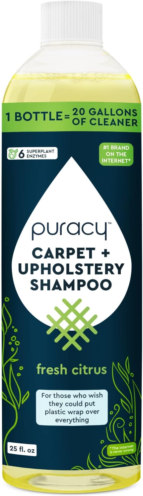 Puracy Professional Carpet Cleaner Machine Detergent, 4x Concentrated Upholstery Cleaner, Natural... | Amazon (US)