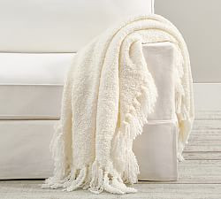 Dreamy Handwoven Fringe Throw | Pottery Barn (US)
